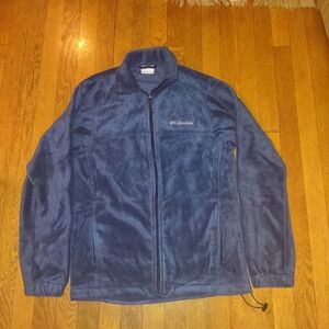 Cozy navy blue zip up jacket from Columbia Sportswear size small